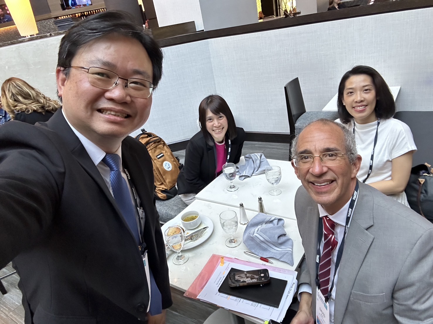 A photo with Dr. David Bishai, Dean of the School of Public Health at the University of Hong Kong